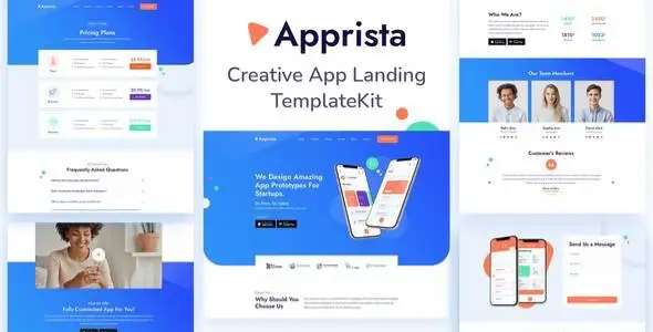 Apprista – Creative App Landing Elementor Template Kit